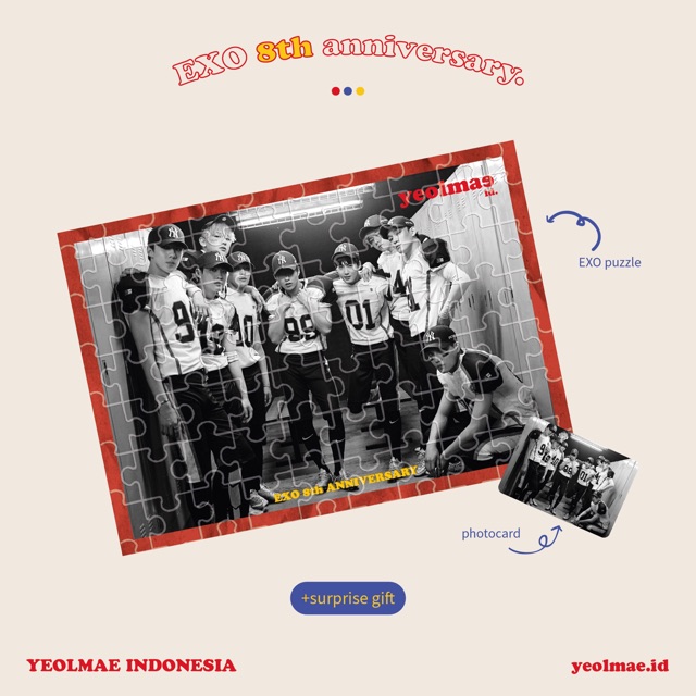 EXO Special 8th Anniversary Puzzle by Yeolmae Indonesia