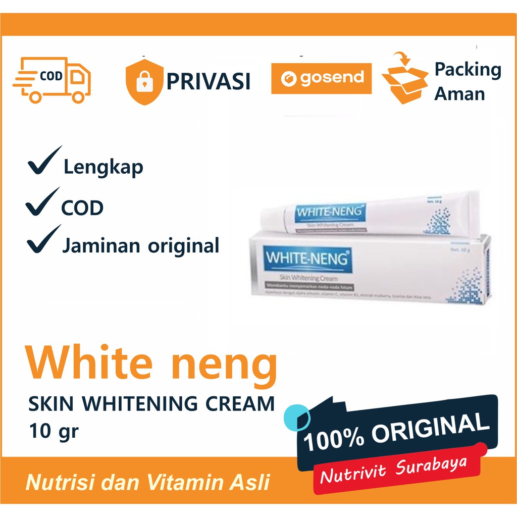 White Neng Skin Whitening Cream &amp; Brigthening Face Wash - WHITENENG PEMUTIH WAJAH BPOM