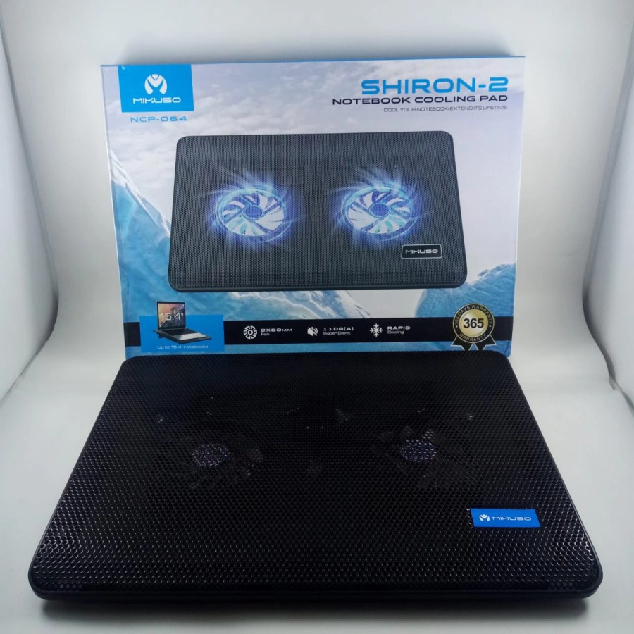 Cooler Pad MIKUSO NCP-064 Shiron-2 Cooling Pad Dual Fan With LED