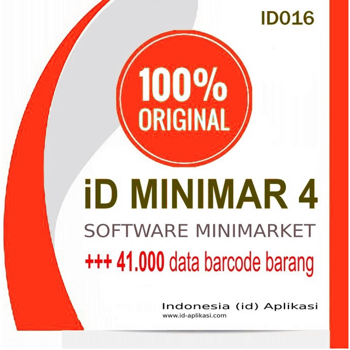 Aplikasi Kasir Toko Minimarket ID016 Program Penjualan Warung Kelontong Aplikasi Cetak Struk Per-PC
