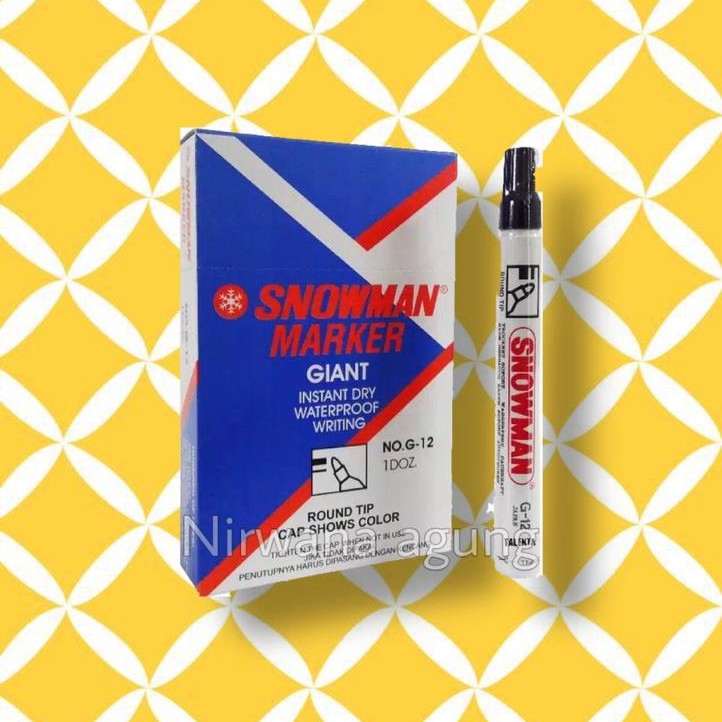 

Spidol SNOWMAN PERMANENT Marker