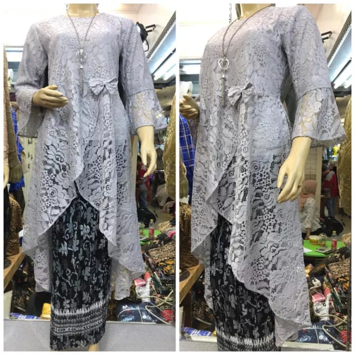 Jual Kebaya Brukat Setelan/atasan Kebaya Rinjani/kebaya Modern/kebaya ...