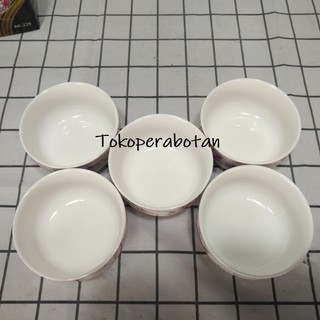 TOKOPERABOTAN Mangkok Keramik Set  Fiorenza Motif 10cm 