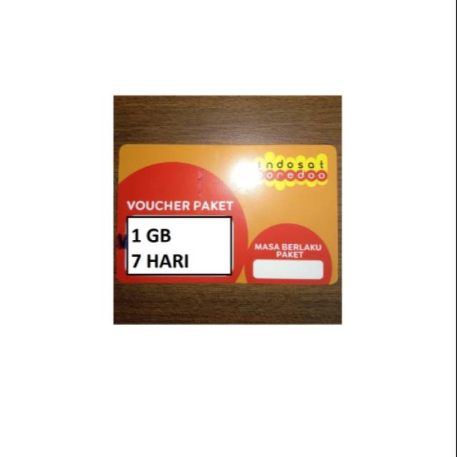 VOUCHER INDOSAT 1GB 7HARI