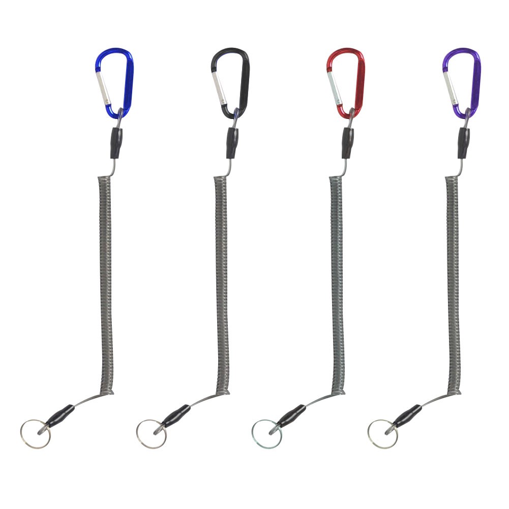 [Jianxin] Fishing Lanyard Boating Rope Coiled Fish Pole Rod Protective Steel Line Tackle