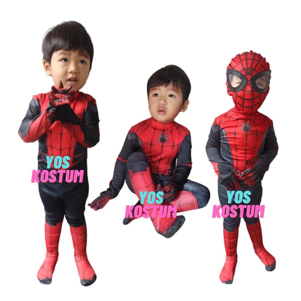 Kostum Spiderman Costume Far From Home Kostum Anak Spider Baju Impor Ulang Tahun Karnaval