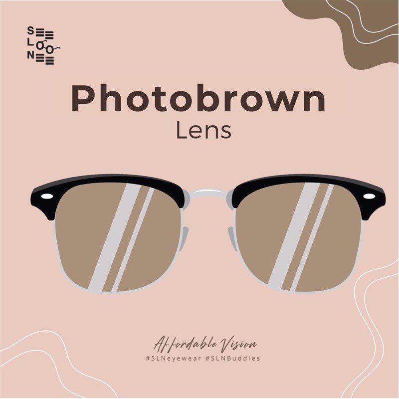 Lensa Photobrown | Lensa berubah warna coklat gelap dibawah sinar matahari