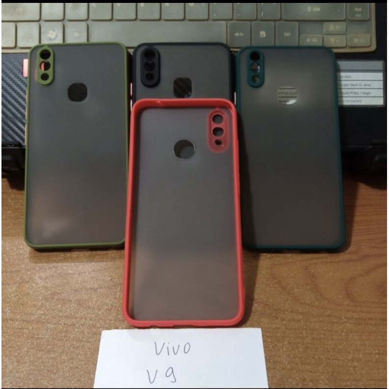 My Choice Case Vivo V9 Dove Black Hybrid Transparan