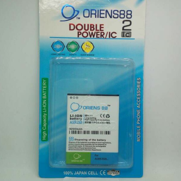 Baterai Double Power OR88 / ORIENS88 Acer Z520