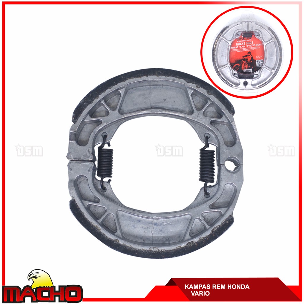 Macho Brake Shoe / Kampas Rem Belakang Honda Vario / Spare Part Motor / DSM