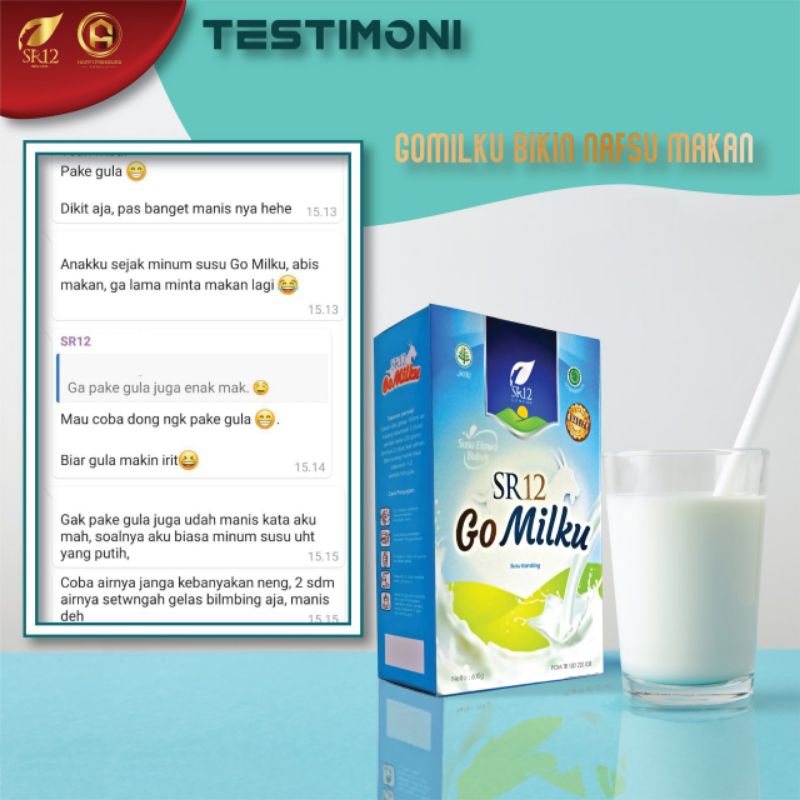 

susu kambing etawa gomilku SR12 600grm ori