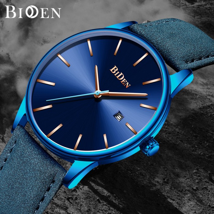 JAM TANGAN PRIA ORIGINAL RANTAI DIGITAL ANTI AIR MURAH KULIT E5L9 BIDEN Santai Mode Bisnis Tahan Kua
