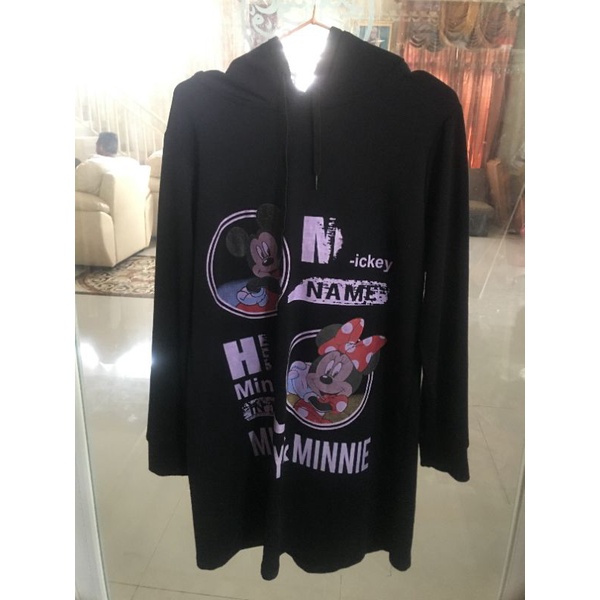 Hoodie Micky & Minnie Mouse Kekinian Import
