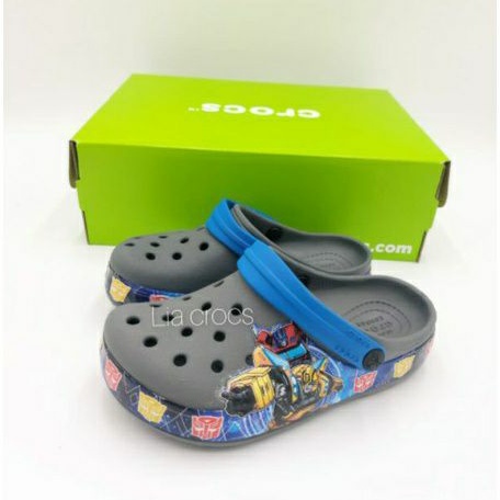 Sandal crocs anak anak tranformer fun lab