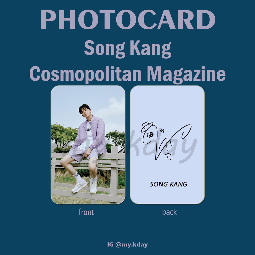 PCA-0065, Unofficial Photocard Song Kang Cosmopolitan Magazine 2 sisi