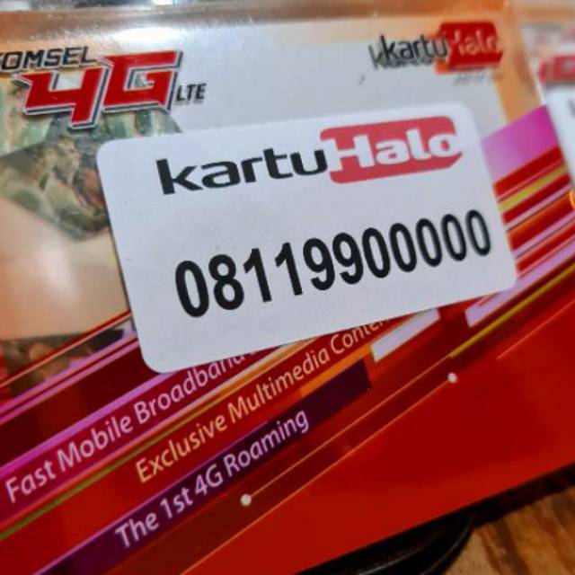0811 9900000 Nomor Cantik Kartu Halo