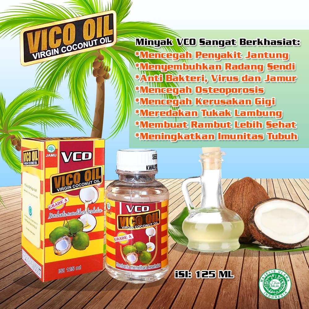 

vCO iol Virgine Coconut dari minyak kelapa murni Grade A bagoes untuk kesehatan
