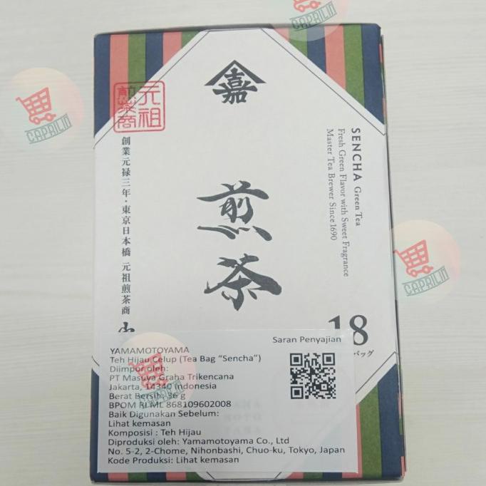 

*#*#*#*#] yamamotoyama sencha green tea 36 gr ( 18 x 2 gr ) tea bag / teh hijau