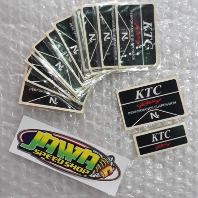 Stiker shock KTC racing