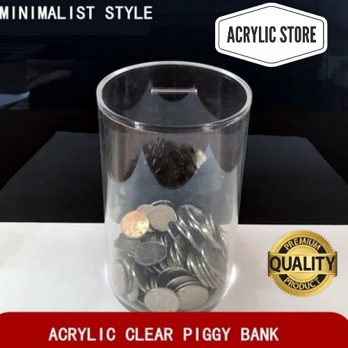 

Murah Acrylic piggy bank - D.12xT.20