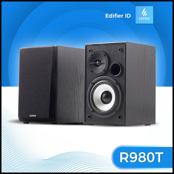 Edifier R980T 4" Active Bookshelf Speakers - 2.0 Computer Speaker