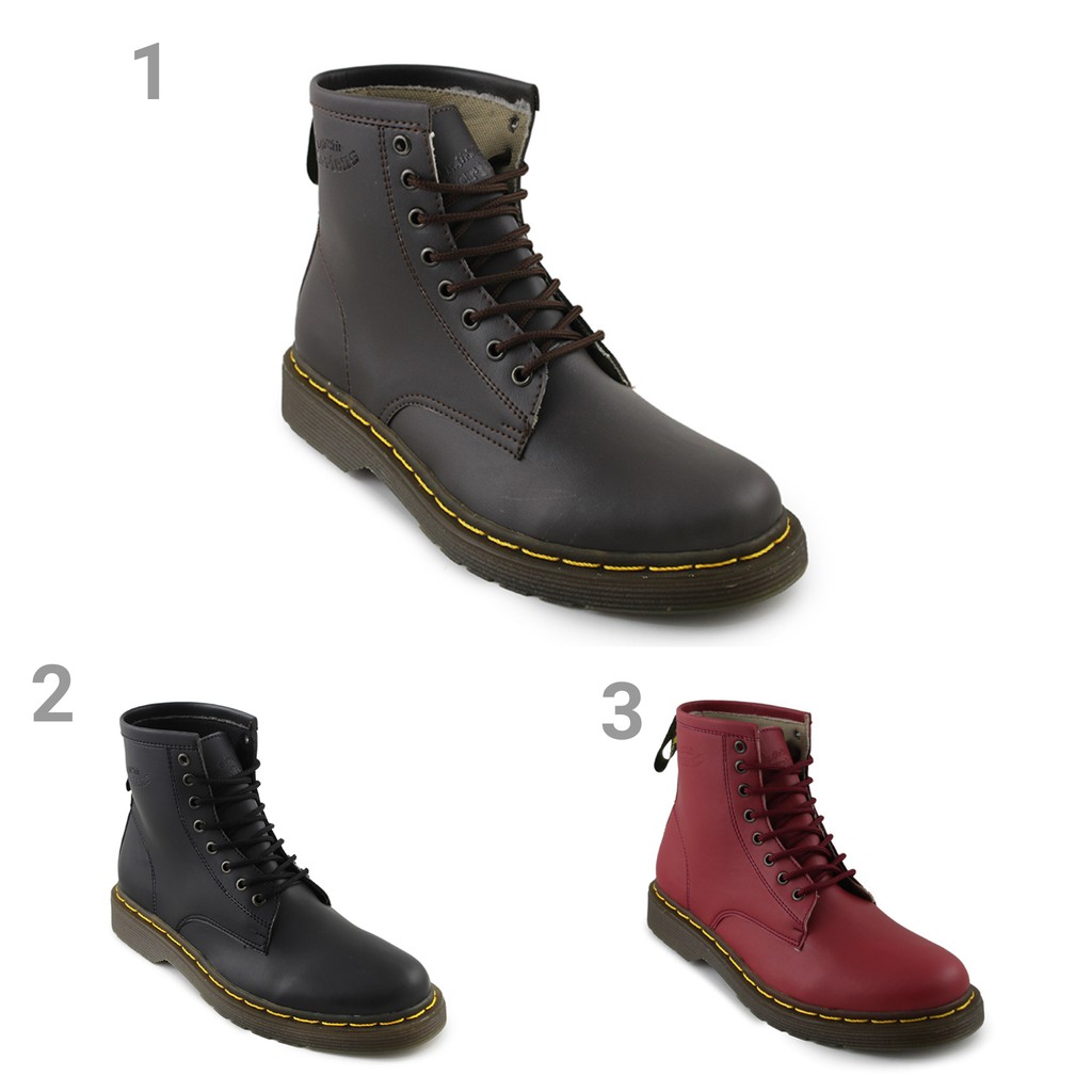 BIG BRANDED SALE !!! Dr. Martens 8 Hole Sintetis Sepatu Boots Pria DM Termurah