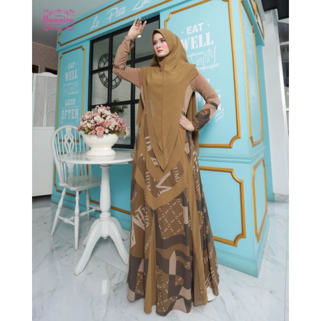 Nimra Series Ori by Humaira / Gamis Set Syar’i / Gamis Pesta Mewah / Baju Syari Terbaru / Dress Muslimah / Fashion Muslimah Branded7-4