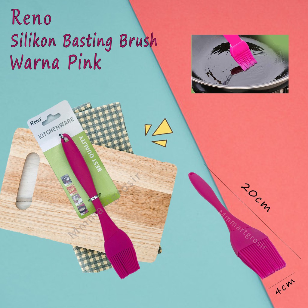 Silicon Basting Brush+Plastik Handle *Reno * Pink