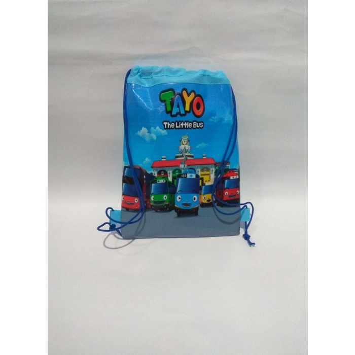 

SALE Tas ultah serut back pack tayo/goodie bag back pack tayo