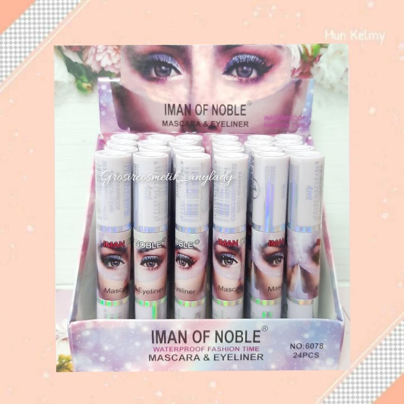 MASCARA+EYELINER IMAN OF NOBLE 2IN1/EYELINER+MASCARA 2IN1 6077/6078