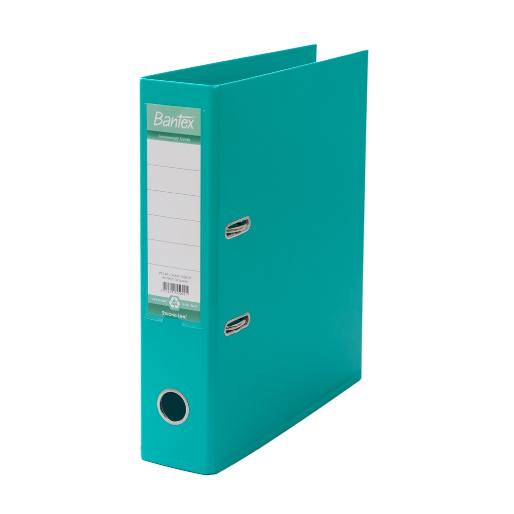 

Bantex Lever Arch File Ordner Plastic A4 7cm Turquoise 1450 22