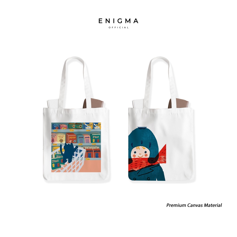 TERBARU TOTEBAG KANVAS AESTHETICS ORIGINAL ENIGMA OFFICIAL TOTEBAG WANITA TAS TOTE BAG