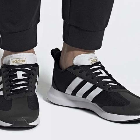 Original Sepatu Adidas Run 60s EE9731 Black White
