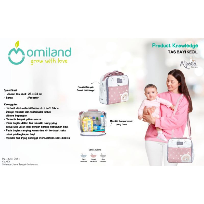 Omiland Tas Bayi Kecil Alpaca Series