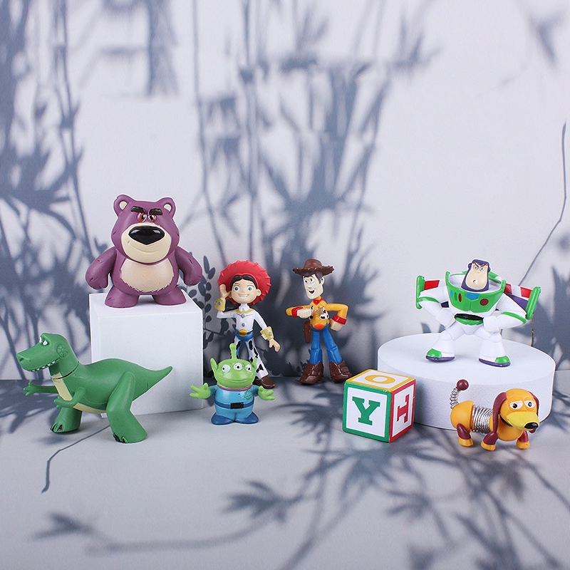 Toy Story Cake Premium 8PCS Figurines Lightyear Buzz Hiasan Cerita Mainan Berkualitas