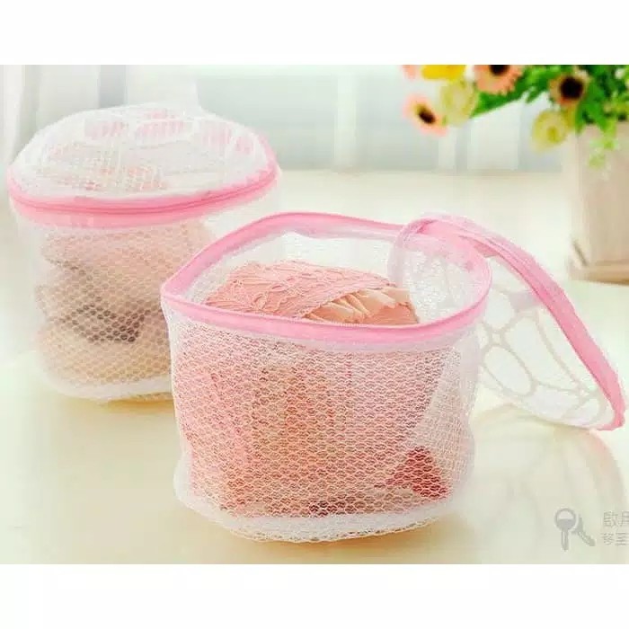 BRA BAG LAUNDRY - Organizer Tempat Cuci Dalaman Washing Bag Underwear Zipper Resleting