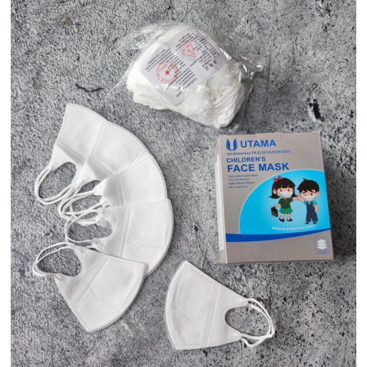 MASKER DUCKBILL ANAK POLOS ISI 50 / DUCKBILL ANAK GARIS PUTIH / DUCKBILL ANAK POLOS PUTIH DUCKBILL ANAK POLOS HITAM ISI 50 PCS