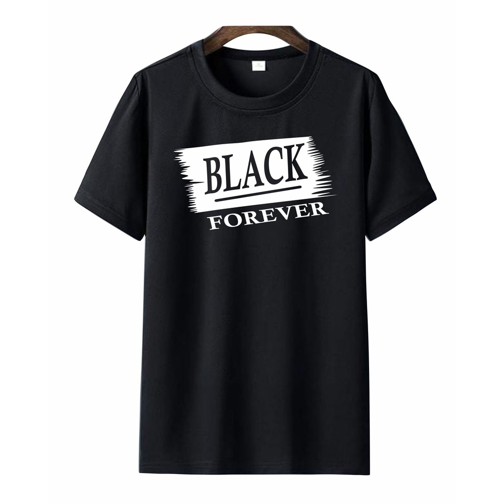 verovi28 KAOS PRIA II KAOS DISTRO SABLON DIGITAL BERKUALITAS BISA UNISEX BLACK FOREVER