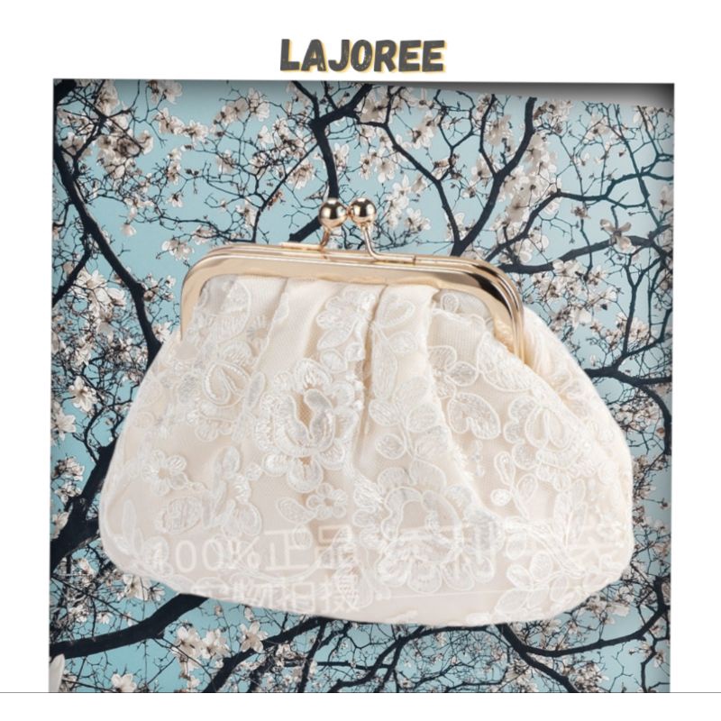 LAJOREE Fairy Clutch Tas Pesta Mini Wanita Cantik Clutch Kondangan Ibu Ibu Satin