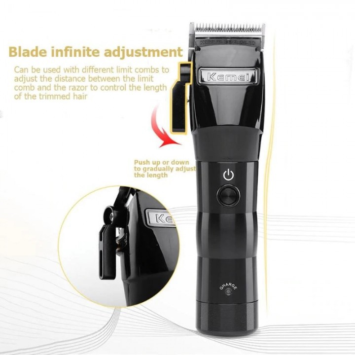 KEMEI KM-2850 Rechargeable Cordless Professional Electric Hair Clipper
