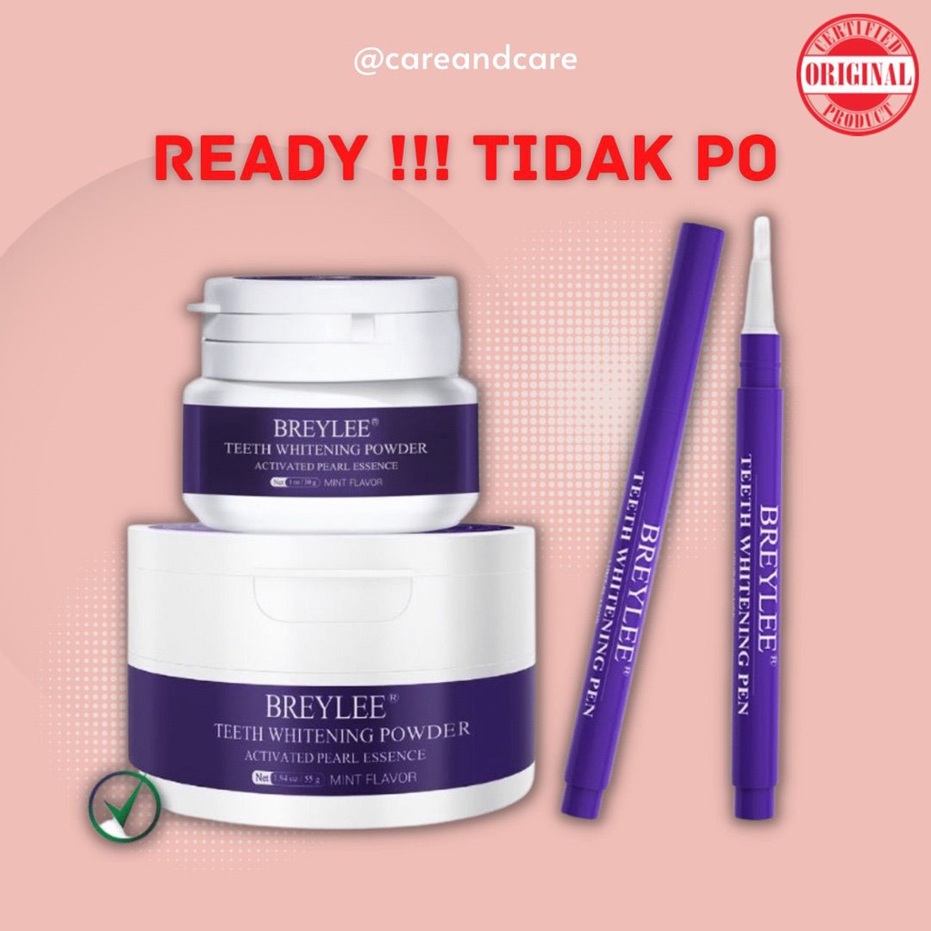 [READY] TIDAK PO BREYLEE Teeth Whitening Powder odol Pemutih Gigi Dan Karang Gigi Pen Pembersih Karang Gigi Memutihkan Gigi Perawatan Diri