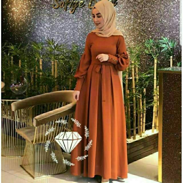 MAXY AUDY, MOSCREPE, GAMIS HIJAB MUSLIM, MAXY DRESS