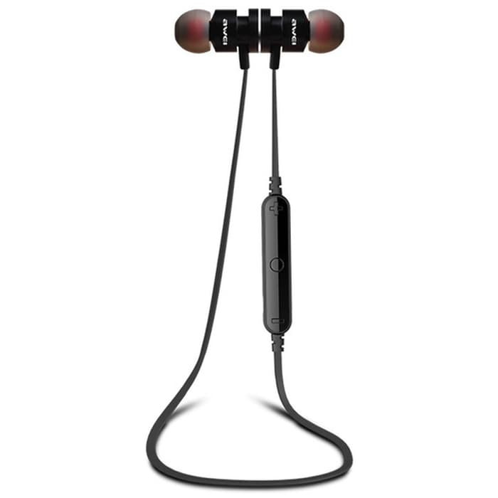 Awei Earphone Bluetooth Wireless Headset Microphone - IL93BL