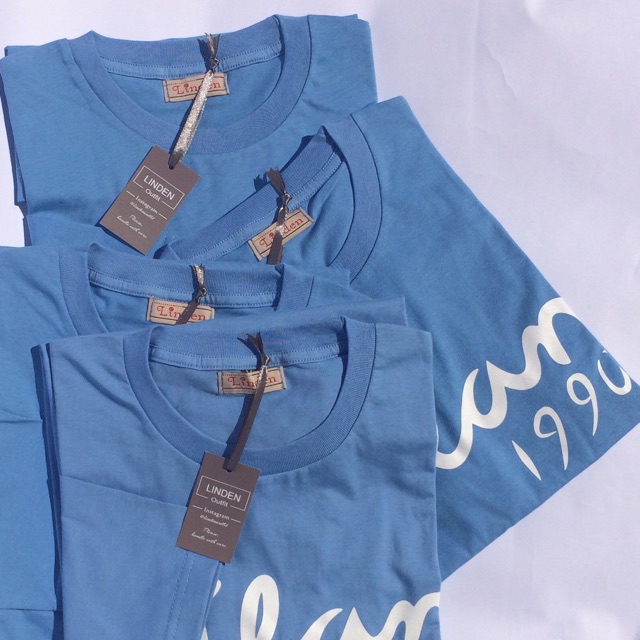 KAOS DILAN WARNA BIRU KALEM LENGAN PANJANG