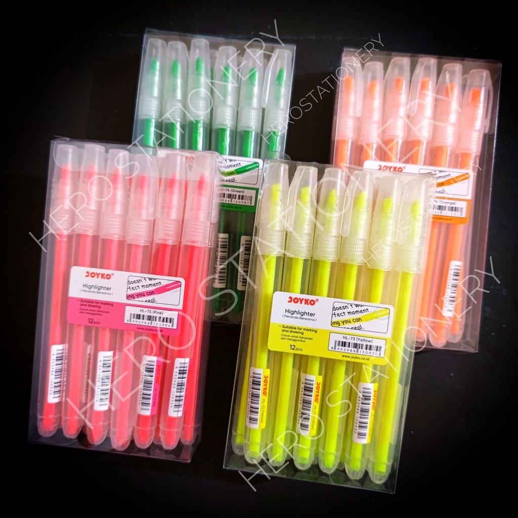 

Highlighter pen spidol marker joyko HL-73 HL-74 HL-75 HL-76