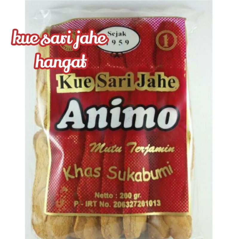 

Kue Sari Jahe Sukabumi/ANIMO/Kue Bangket Jahe 200 gram