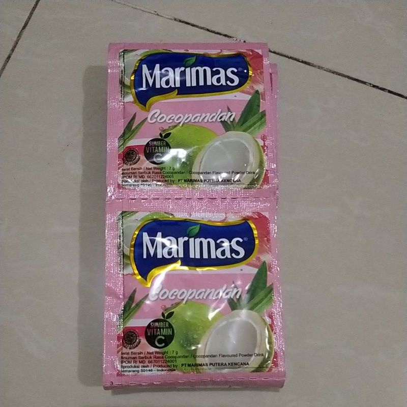 

MARIMAS MINUMAN SERBUK ISI 10 SACHET ,PER RENTENG