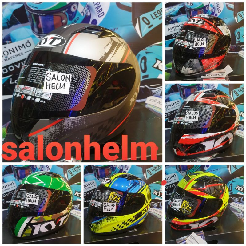 kyt r10 helm full face motif murah (ongkir 2kg tanpa dus)
