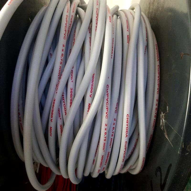 1M KABEL SERABUT 2 X 075 /ISI 2 CHIYODA