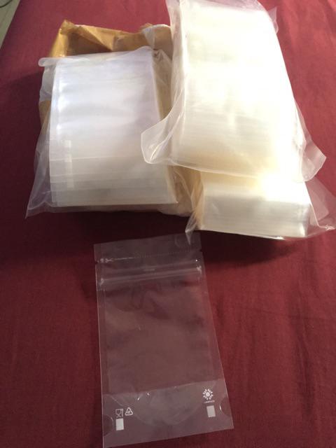 Standing Pouch Transparan Bening Pet Klip / Clip Zipper 150 G 9x15 Promo Isi 100